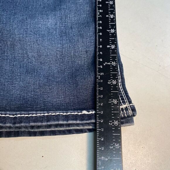 RYTHM‎ IN BLUES Women’s Dark Wash Studded Jeans Size 14 - Picture 3 of 11